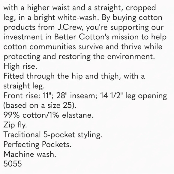 J. Crew 90’s Straight White Jeans 27 new - Picture 6 of 11